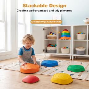 5 Pieces Stepping Stones for Kids with Cute Crab Theme