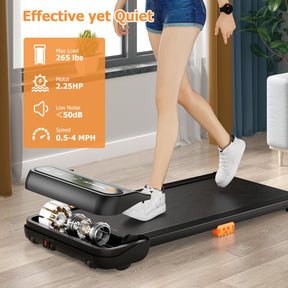 Under Desk Walking Pad Treadmill for Home/Office with Watch-Like Remote Control
