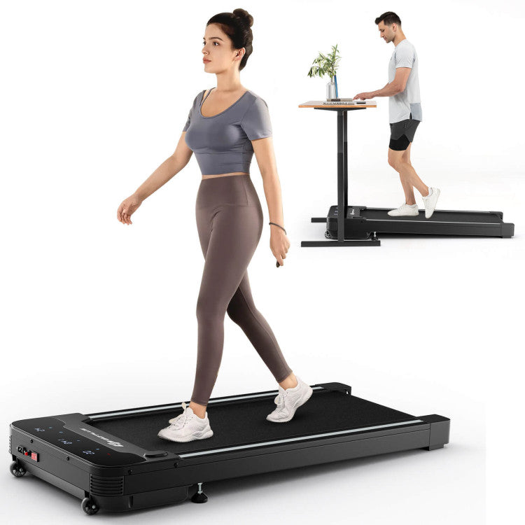 Under Desk Walking Pad Treadmill with LED Display and Remote Control