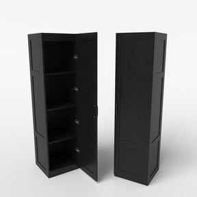 150 cm Tall Storage Cabinet, 4-Tier Freestanding Floor Cabinet