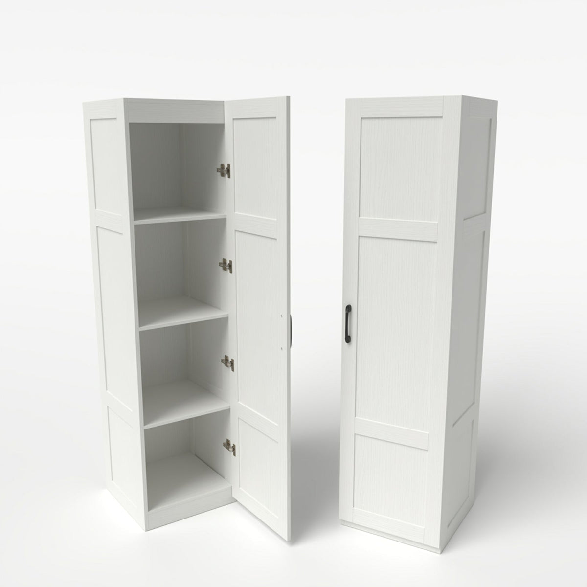 150 cm Tall Storage Cabinet, 4-Tier Freestanding Floor Cabinet