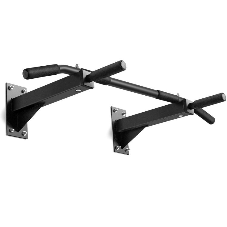Wall Mounted Multi-Grip Pull Up Bar with Foam Handgrips
