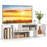 Wood TV Stands 2 PCS TV Console Cabinets for TVs up to 55 Inches