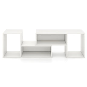 Wood TV Stands 2 PCS TV Console Cabinets for TVs up to 55 Inches