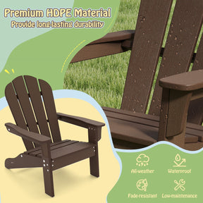 All-Weather HDPE Toddler Lawn Chair with Ergonomic Design