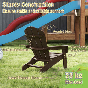 All-Weather HDPE Toddler Lawn Chair with Ergonomic Design