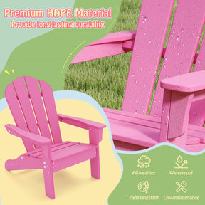 All-Weather HDPE Toddler Lawn Chair with Ergonomic Design