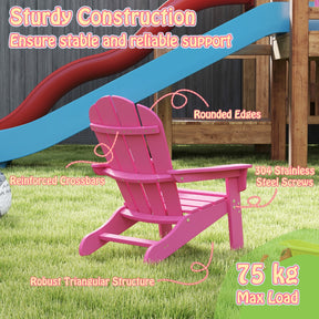 All-Weather HDPE Toddler Lawn Chair with Ergonomic Design