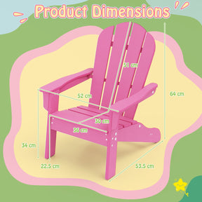 All-Weather HDPE Toddler Lawn Chair with Ergonomic Design