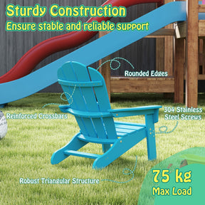 All-Weather HDPE Toddler Lawn Chair with Ergonomic Design
