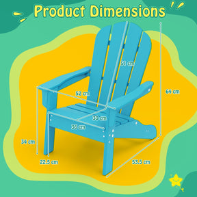 All-Weather HDPE Toddler Lawn Chair with Ergonomic Design