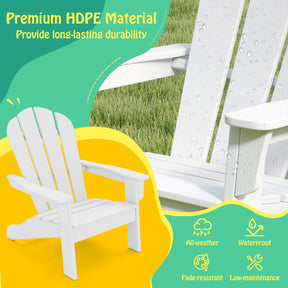 All-Weather HDPE Toddler Lawn Chair with Ergonomic Design