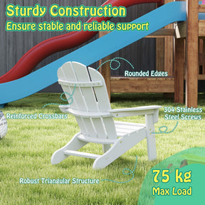All-Weather HDPE Toddler Lawn Chair with Ergonomic Design