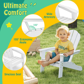 All-Weather HDPE Toddler Lawn Chair with Ergonomic Design