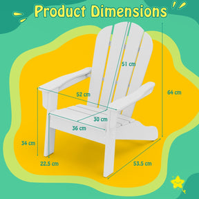All-Weather HDPE Toddler Lawn Chair with Ergonomic Design