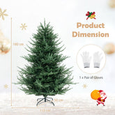 1.8M/2.1M Pre-lit Artificial Christmas Tree with 778/1090 Branch Tips and 240/340 Warm White LED Lights