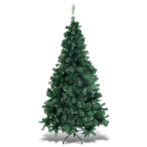 2.1m Artificial Christmas Tree Xmas Pine Tree with Solid Metal Legs