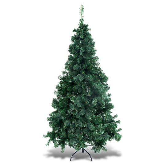 2.1m Artificial Christmas Tree Xmas Pine Tree with Solid Metal Legs