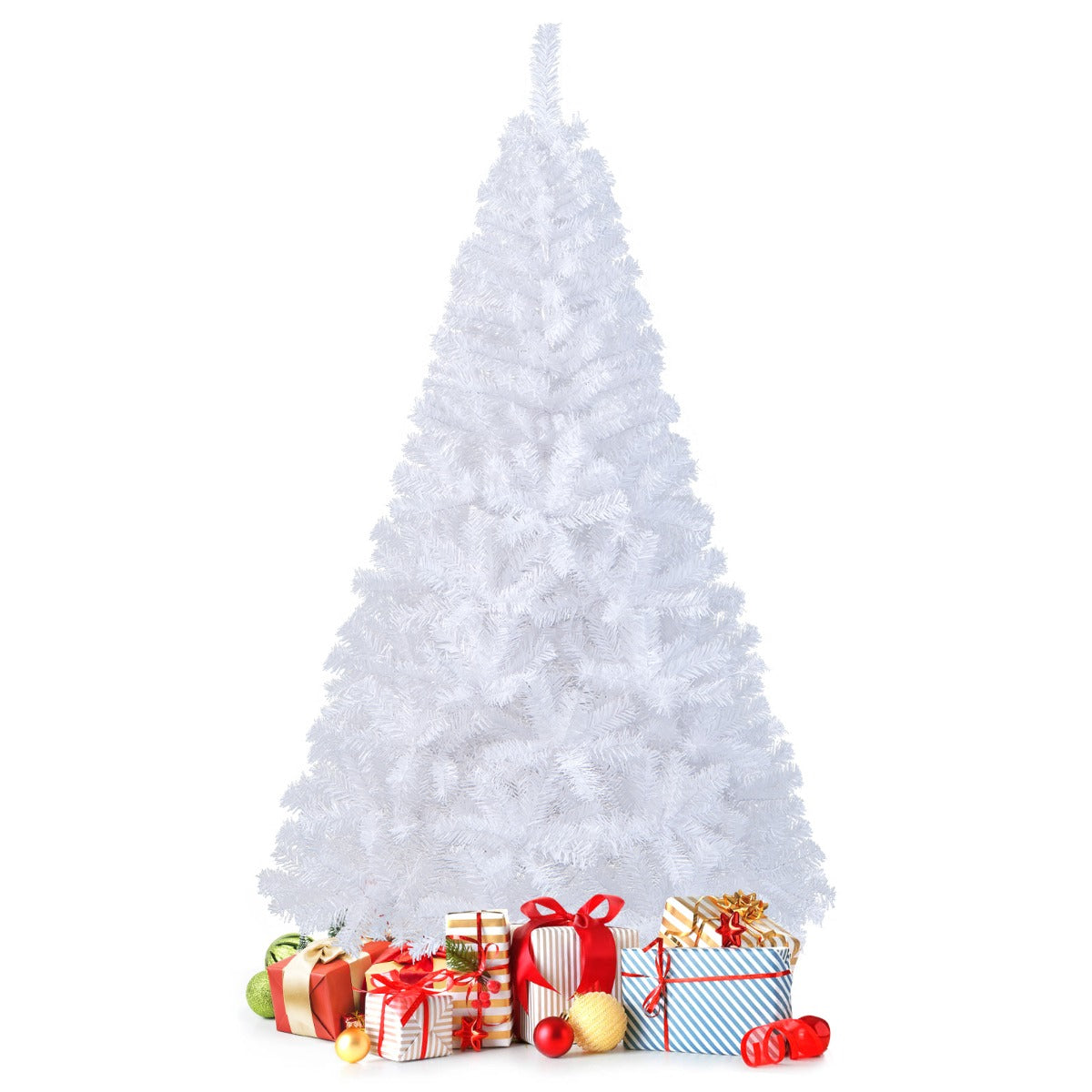 Artificial Xmas Decoration Tree with PVC Branch Tips and Metal Stand