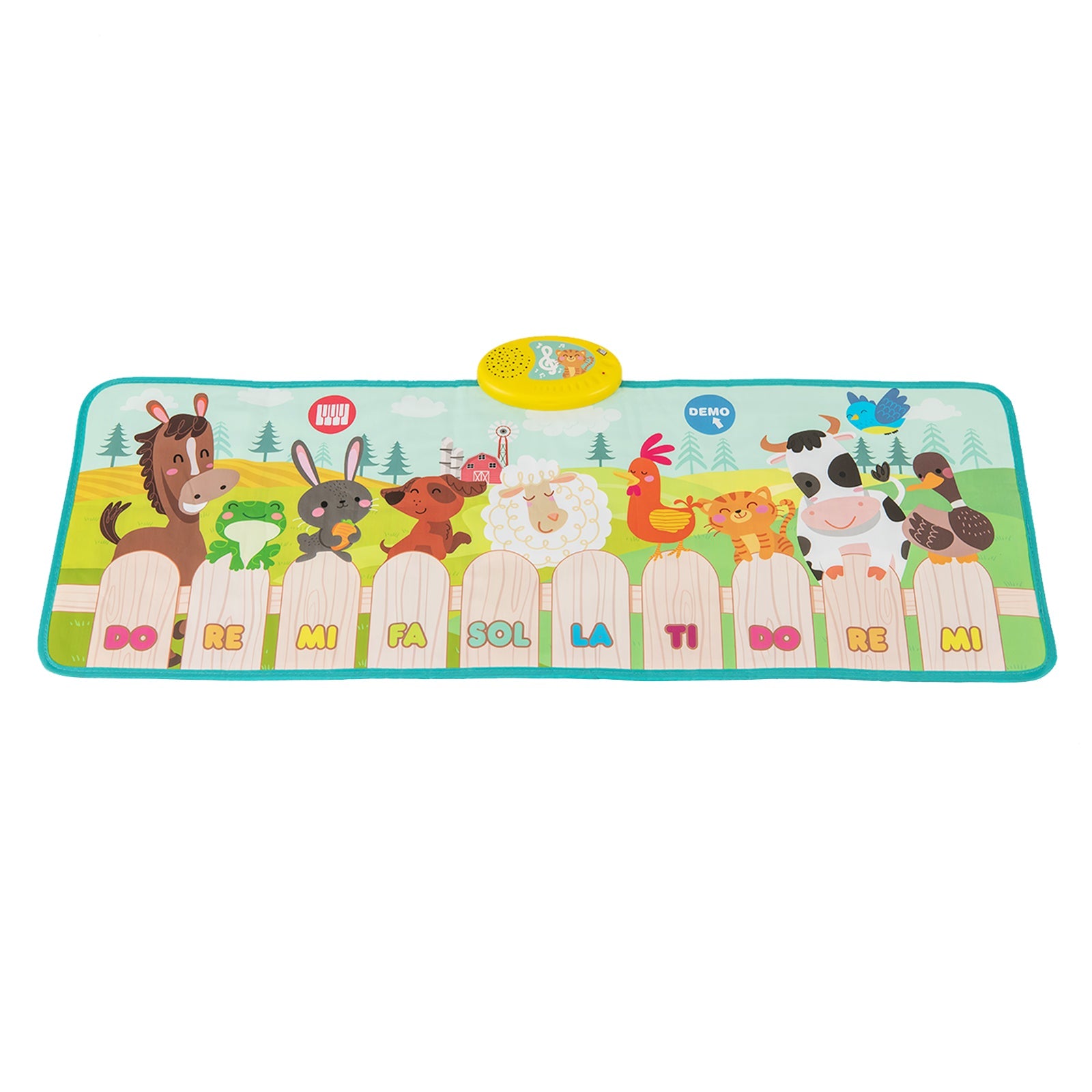 Floor Piano Mat for Toddlers, 10 Keys & 10 Built-in Songs, Kids Sensory Educational Toy Gift