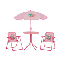 Baby Joy Toddler Outdoor Activity Table with 2 Folding Chairs & a Height Adjustable Umbrella