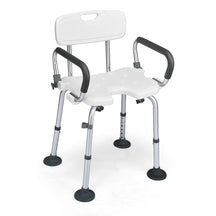 Non-Slip Shower Chair with U-Shaped Cutout for Elderly