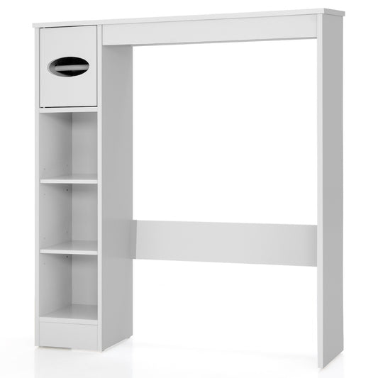 Over The Toilet Storage Cabinet with Adjustable Shelves and Paper Holder