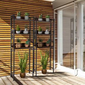 3-Tier Over-The-Toilet Storage Rack with Detachable Hooks