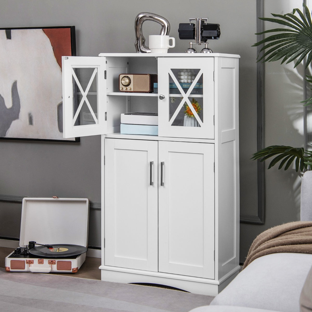 Bathroom Storage Cabinet with Adjustable Shelves for Bathroom