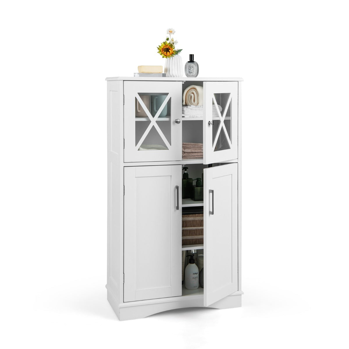 Bathroom Storage Cabinet with Adjustable Shelves for Bathroom