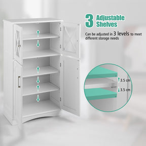 Bathroom Storage Cabinet with Adjustable Shelves for Bathroom