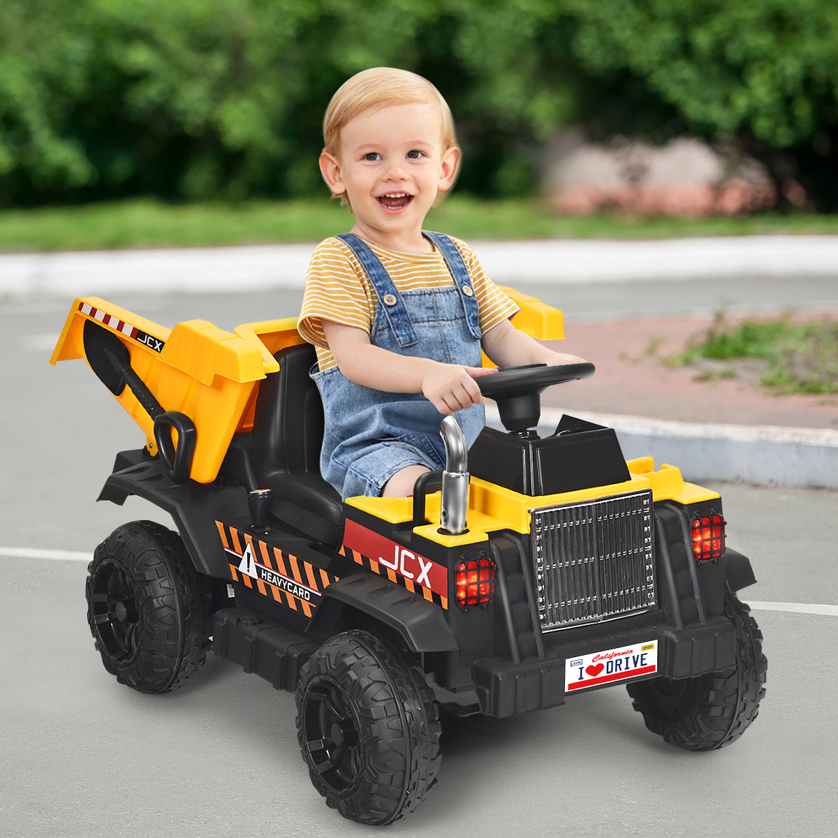 12V Kids Ride on Dump Truck with Electric Bucket and Remote Control