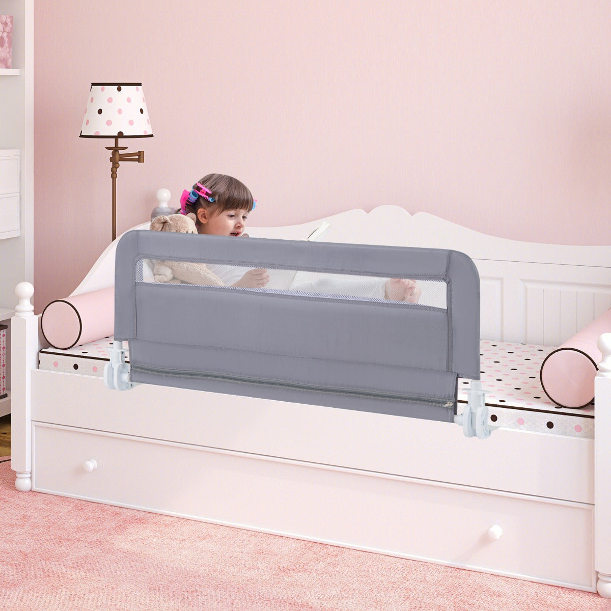 Bed Rail Guard for Toddlers with Removable and Washable Cover