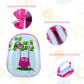 2 Pieces Kids Luggage Set with 4 Casters & Retractable Handle