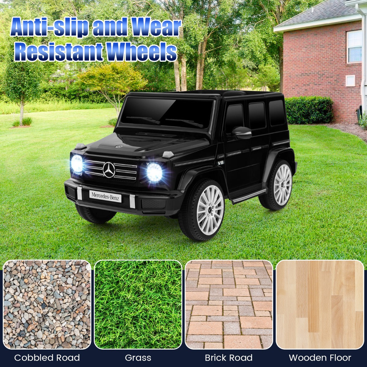 Licensed Mercedes-Benz G500 Kids Ride-on Car with Remote