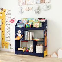 Toy Storage Organizer Display Stand for Playroom-Blue