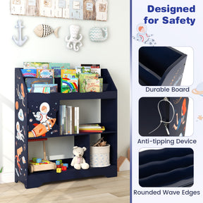Toy Storage Organizer Display Stand for Playroom-Blue