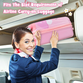 Hardside Rolling Suitcase with Spinner Wheels & Retractable Handle