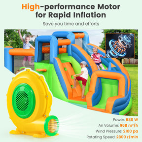 680W 1 Electric Blower, 2100 PA Air Blower for Inflatable