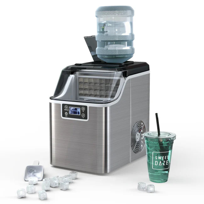 40lbs/24H Portable Countertop Ice Maker Electric Compact Ice Machine with Self-Cleaning