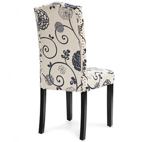 Set of 2 Tufted Upholstered Dining Chairs