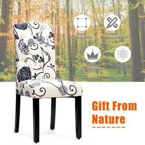Set of 2 Tufted Upholstered Dining Chairs