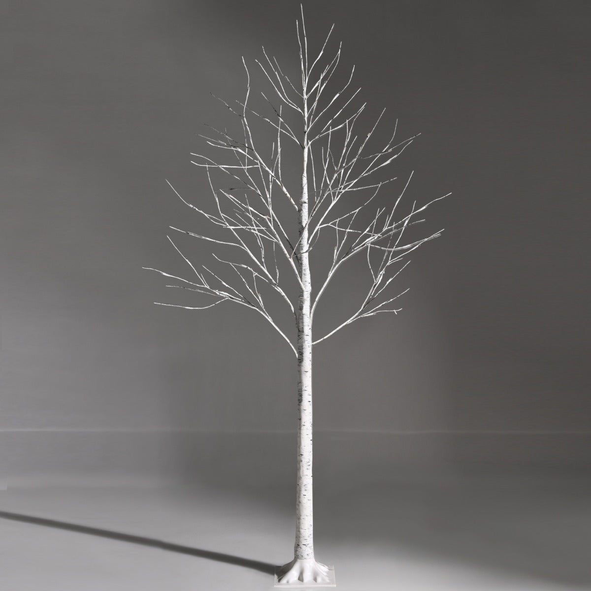 1.5/1.8 M Artificial Twig Birch Tree with 72/96 Warm White LED Lights for Christmas