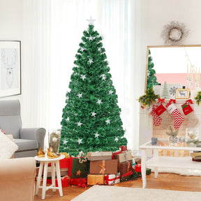 150CM/180CM Pre-Lit Christmas Tree with 8 Lighting Modes