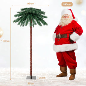 1.8m Artificial Palm Tree with 64 PVC Branch Tips for Home/Office/Carnival/Christmas