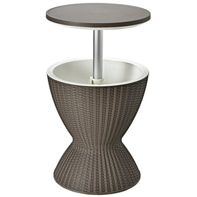 Outdoor Ice Cooler with Height Adjustable Tabletop for Party