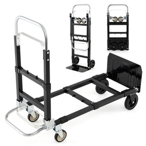3 in 1 Convertible Hand Truck with Retractable Handle and Wheels