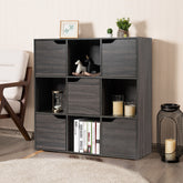 Cube Shelf with 9 Compartments and 5 Magnetic Doors