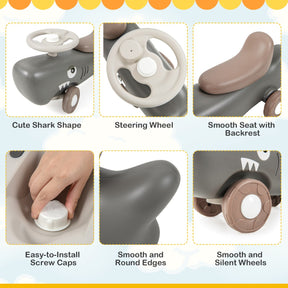 3-in-1 Convertible Kids Rocking Horse & Sliding Car