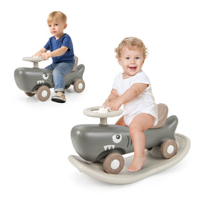 3-in-1 Convertible Kids Rocking Horse & Sliding Car